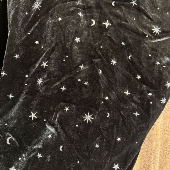 Wild Fable Black Velvet Whimsygoth Stars Moons Backless Bodysuit Small - Picture 3 of 11